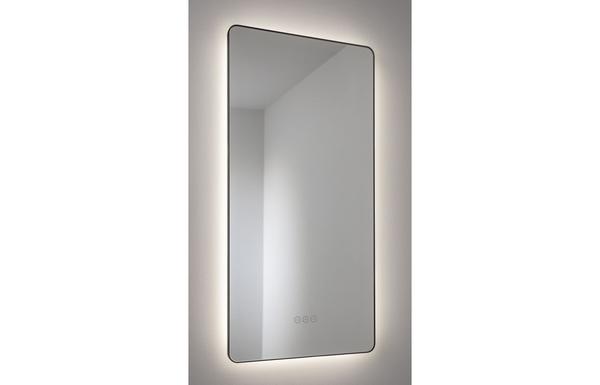 Abode Mayar 450x900mm Tablet LED Mirror - Matt Black
